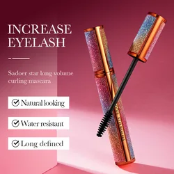 SADOER 4D Makeup Mascara Eyelash Extension Black Thick Lengthening Mascara 4D Waterproof Silk Curl Fiber Lash Mascara Cosmetics