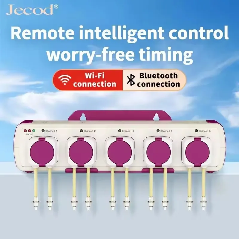 Jecod Jebao MD-4.5 WIFI/BT Dosierpumpe Automatische Titrationspumpe Peristaltische Pumpe für Meerwasser-Riffaquarien Fischbecken