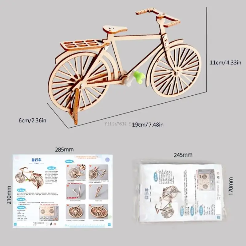

Innovative Wooden Cycle Craft Project Set For Budding Builders And Science Fun