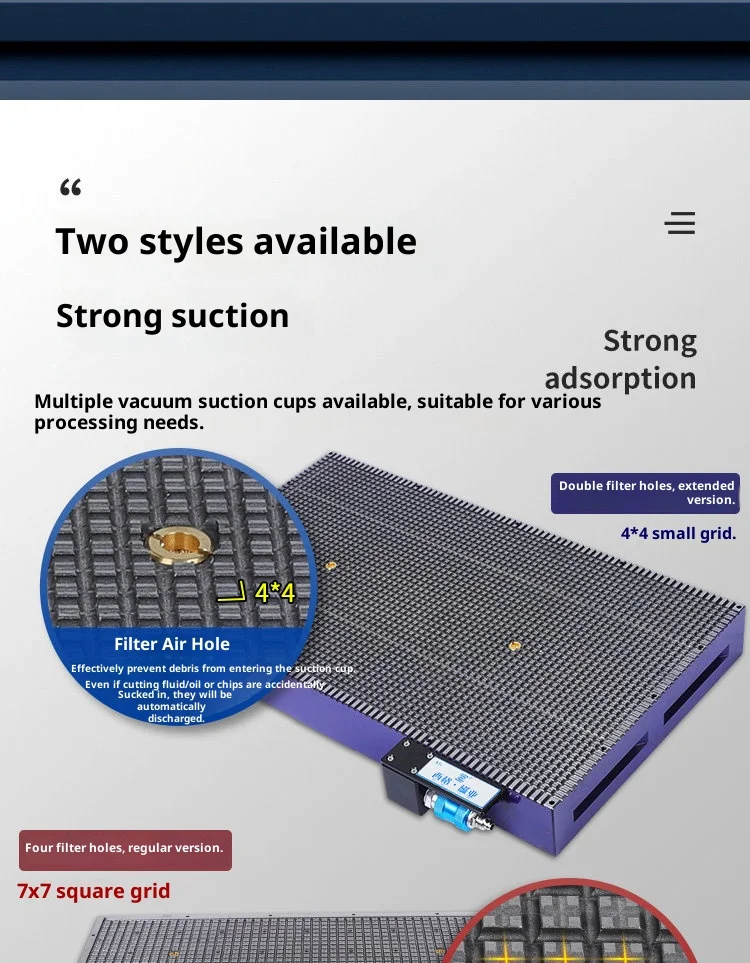 Industrial CNC vacuum suction cup integrated machining center engraving machine copper aluminum plate PVC adsorption platform