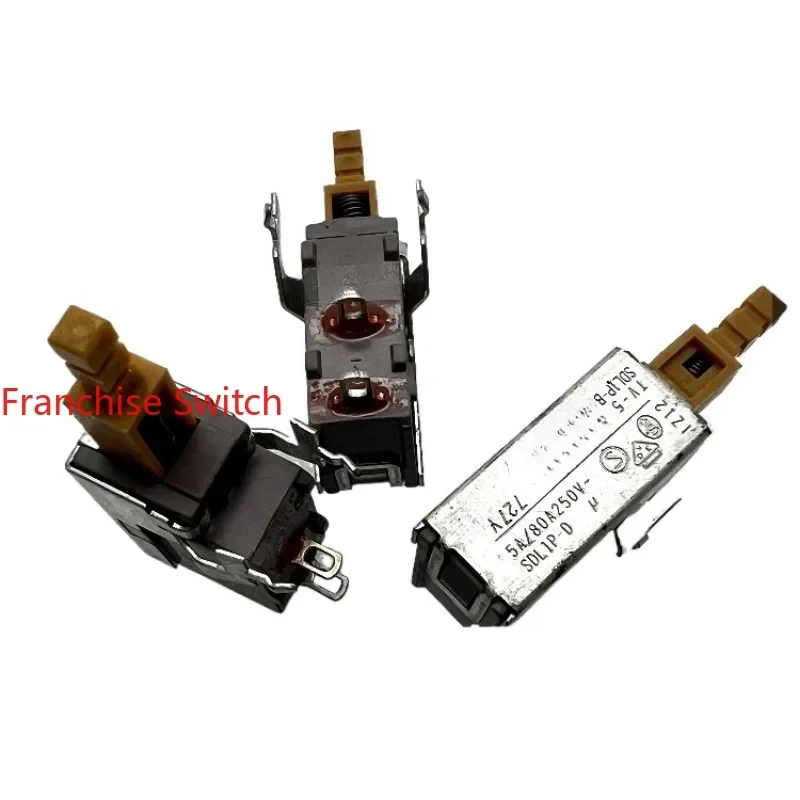 10PCS TV-5-SDL1P-D Netzschalter 2pins 5A/80A250V~ Push Switching