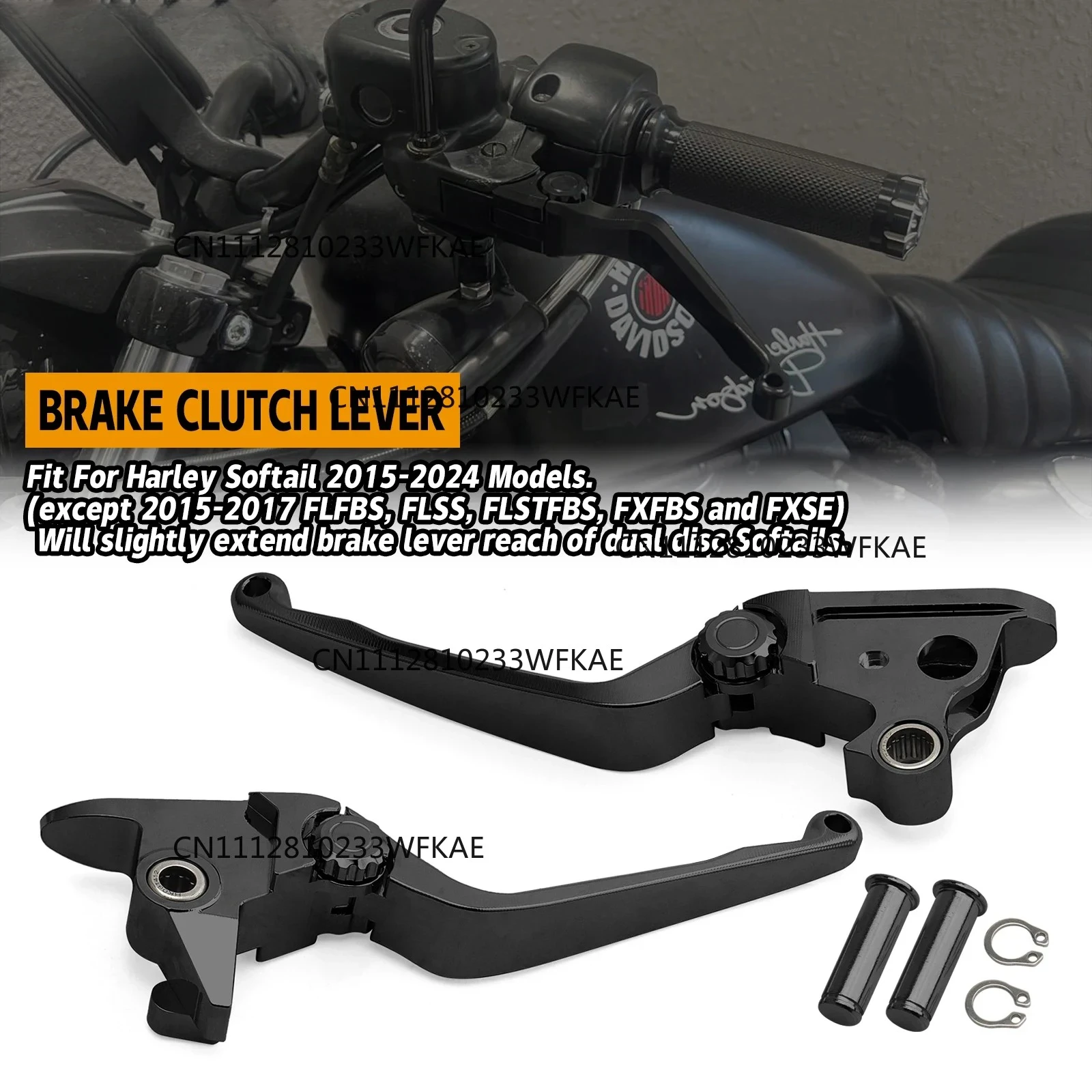 Motorcycle Brake Lever Clutch For Harley Softail 2015-2024  Breakout FXSB Slim FLS Low Rider S Fat Bob FLFB/S FXBB