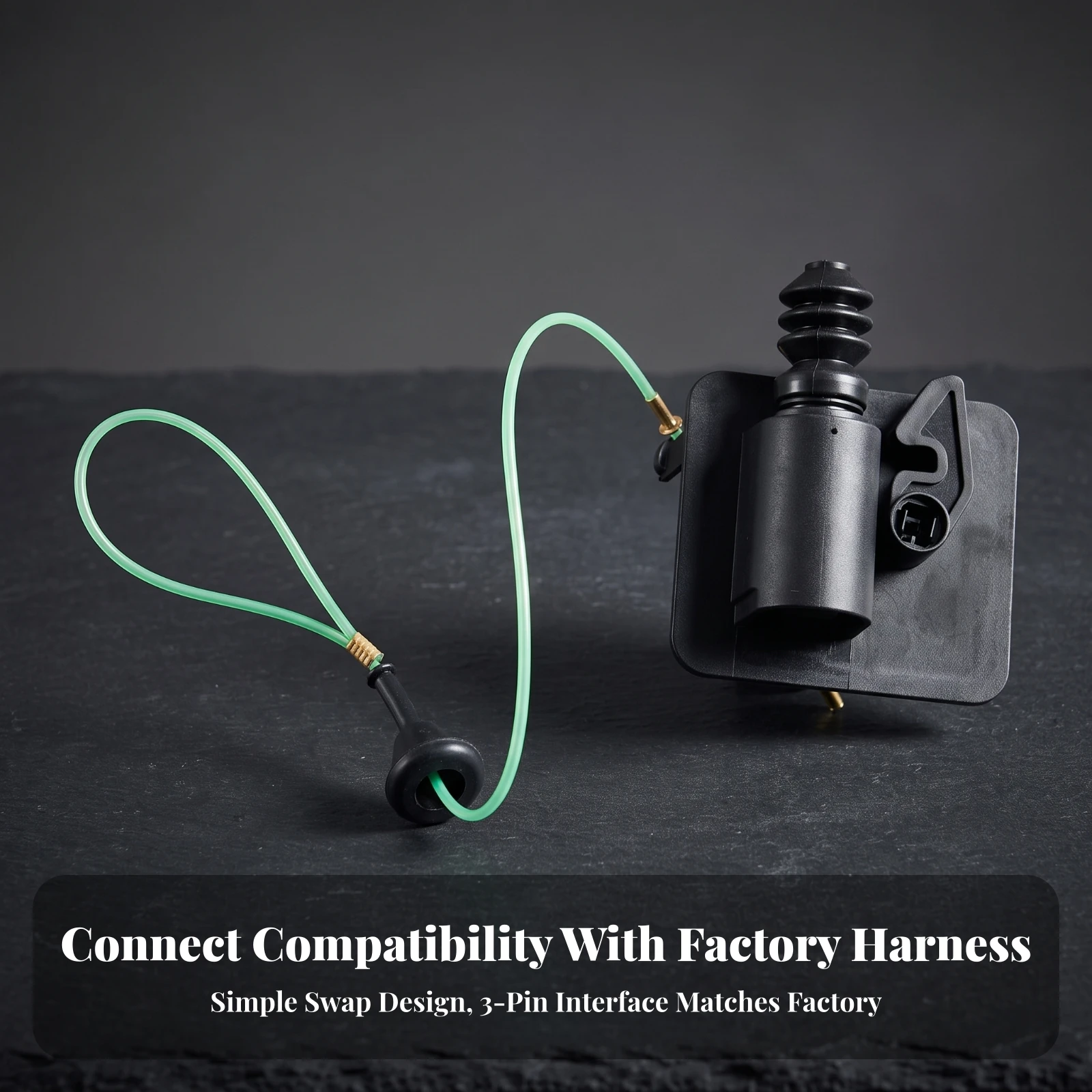 Fuel Door Actuator with 3-Pin Connector Long-Lasting Fuel Lid Actuator Long-Lasting High-Density for Car Owners
