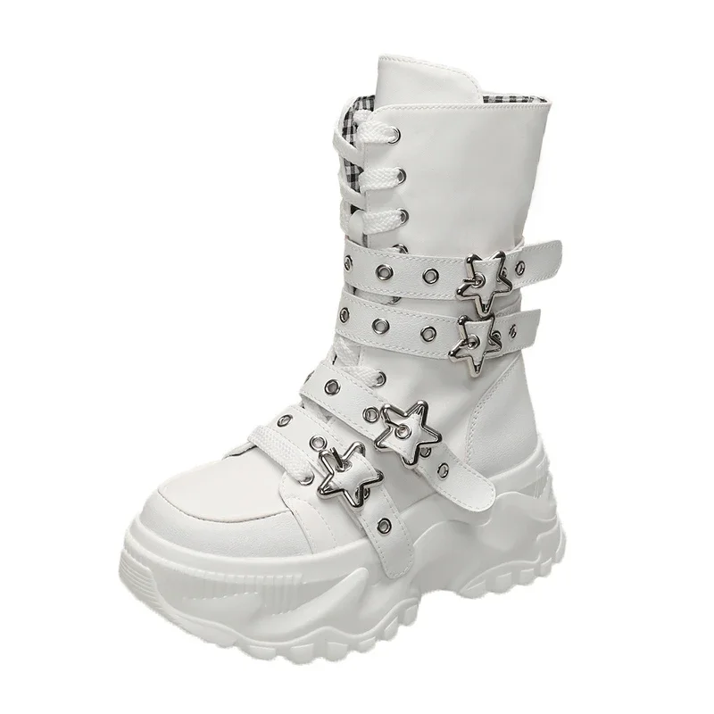 New Rock Platform Y2K Boots Women Summer 2026 Gothic Metal Star