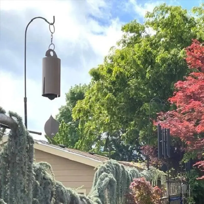 The Deep Resonance Serenity  Garden Clock  Bell Heroic Windbell Garden Metal Wind Chimes