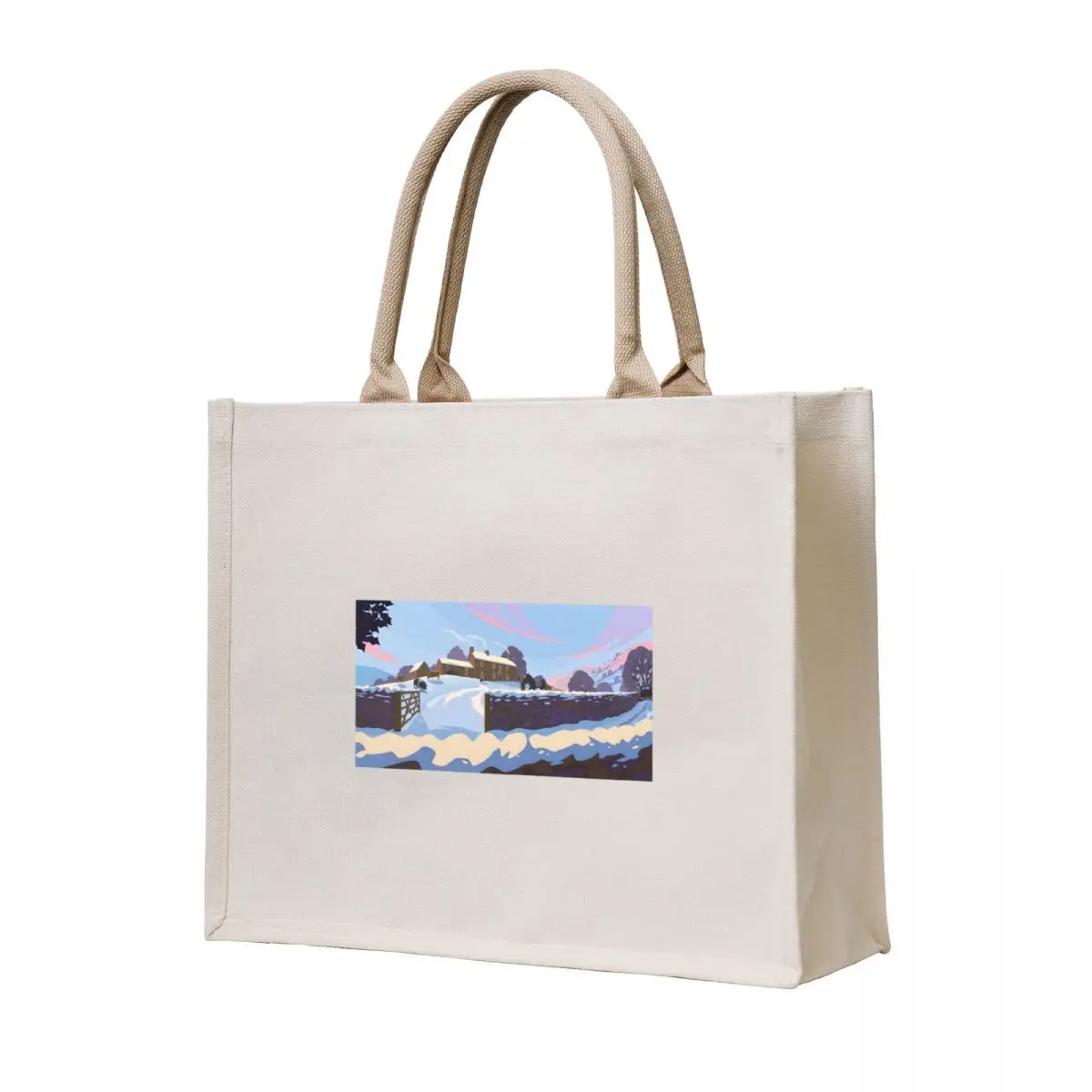 

All Creatures Great & Small Winter House Scene Tote Bag Handbags bags woman 2025 Women's shopper