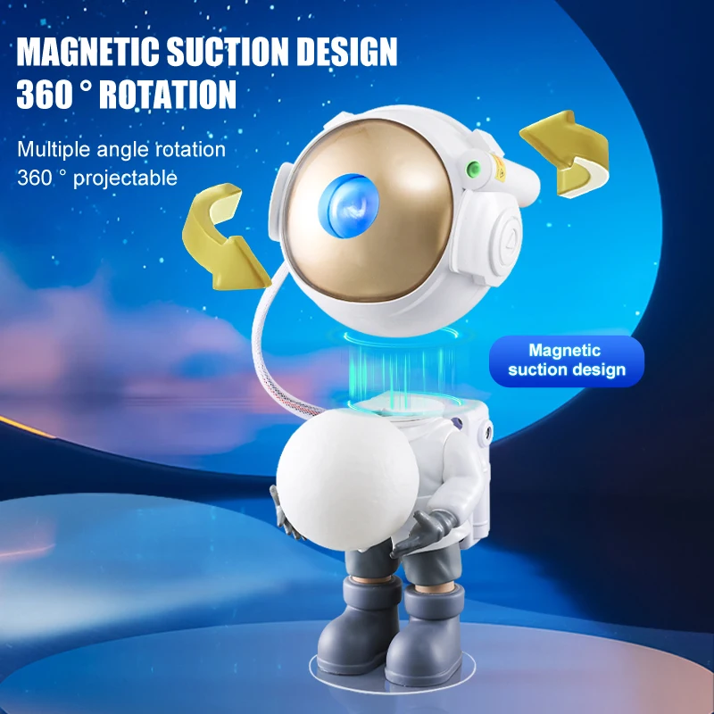 Starry Sky Lamp Astronaut projection LED Galaxy Projector Light Colorful Galaxy Sky Bedroom Night Light Kids Room Decoration