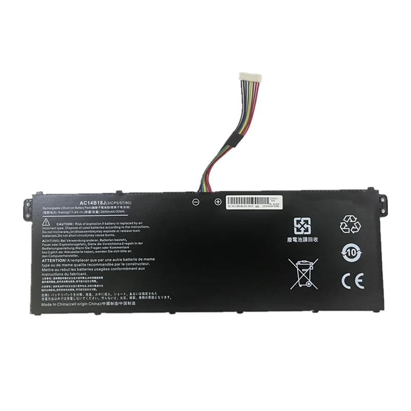 CSMHY New AC14B18J AC14B13J oem Laptop Battery for Acer  E3-111 E3-112 E3-112M ES1-531 MS2394 B115-MP EX2519 N15Q3 N15W4 11.4V