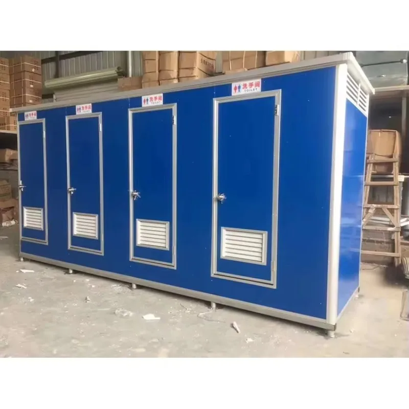 تخصيص مرحاض متنقلة الحمام المراحيض المحمولة عربة مرحاض خارجي مقطورة مع دش