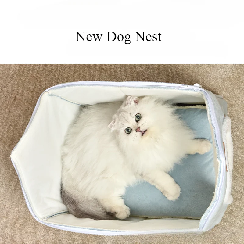 Foldable Cat/dog Pet Nest Detachable and Washable Cat House Dog House Indoor Cat Nest Suitable for Small and Medium-sized Pets