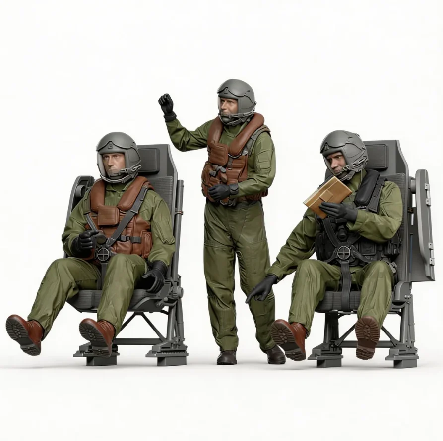 

1/48 Resin Soldier model kits figure colorless and self-assembled A-2267