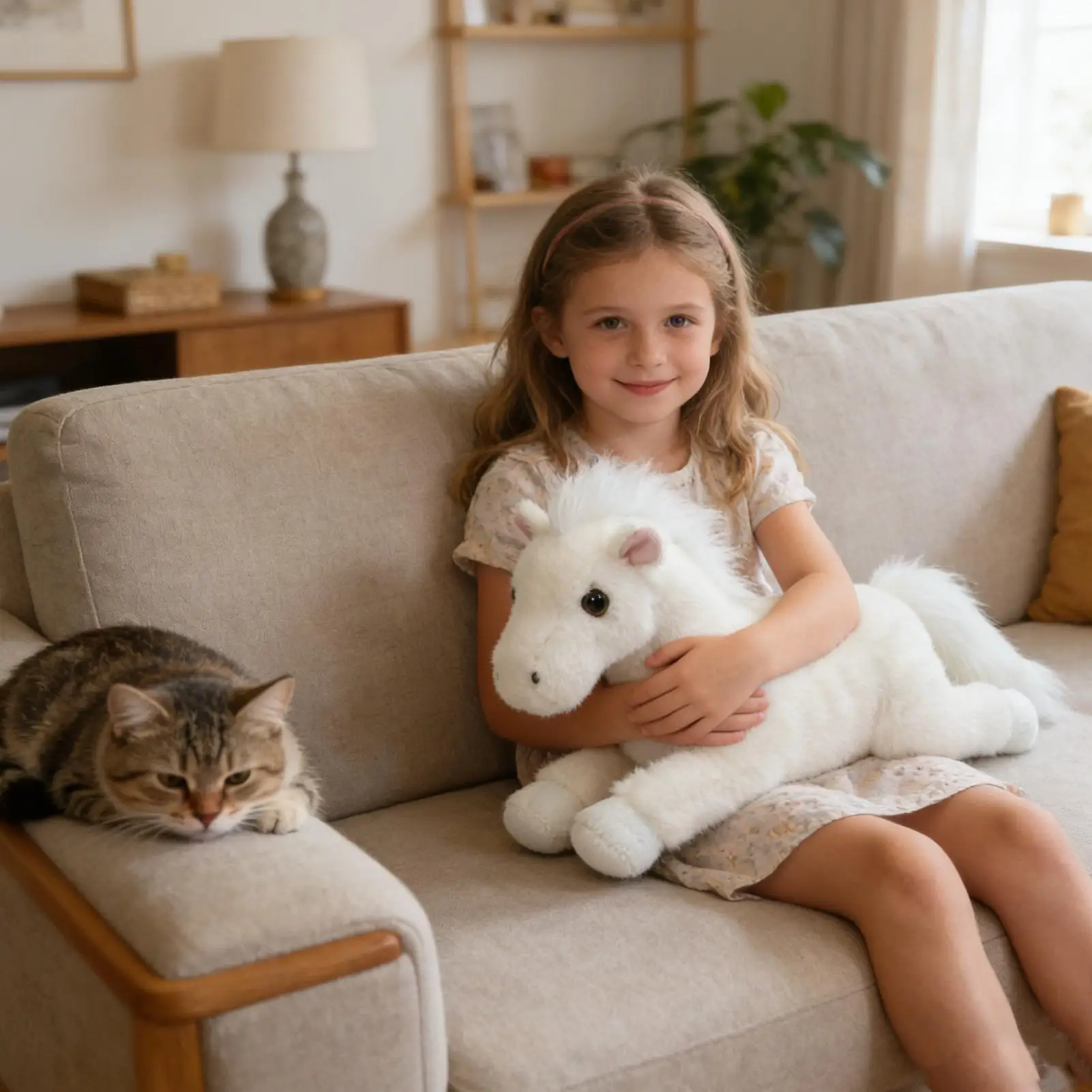 Horse Plush 16.5 Inch Soft Doll Horse Toys For Kids Adults Spring Festival Living Room Bedroom Sofa Bed Home Car