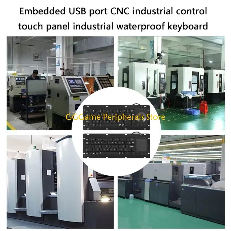 U55B Ergonomic USB Touches Board Keyboards with Touchpads for Industrial Automation