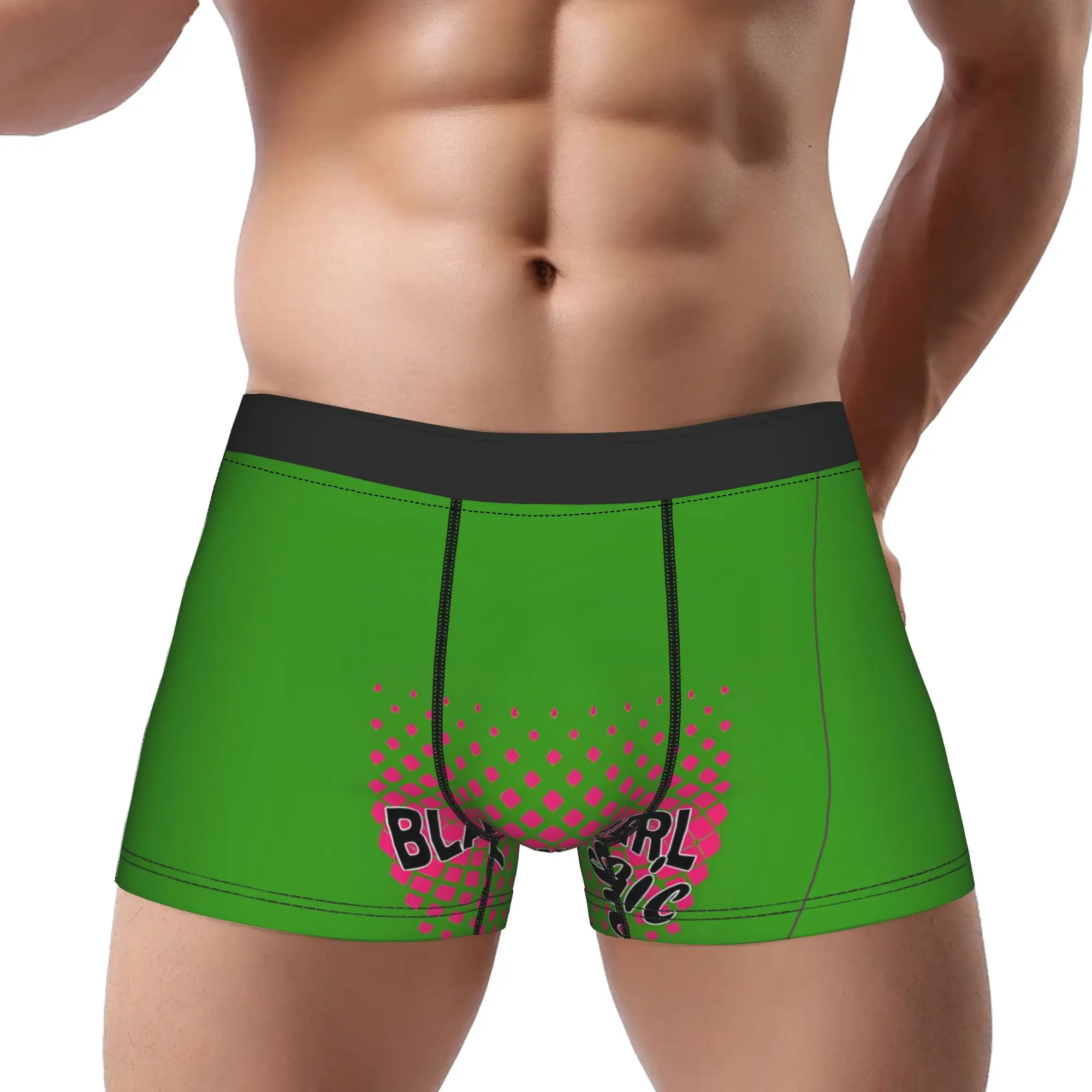 bBlack Girl  Celebrate Natural Hair bBlack Magic girl Underpants Breathbale Panties Male Underwear Ventilate Shorts Boxer Briefs