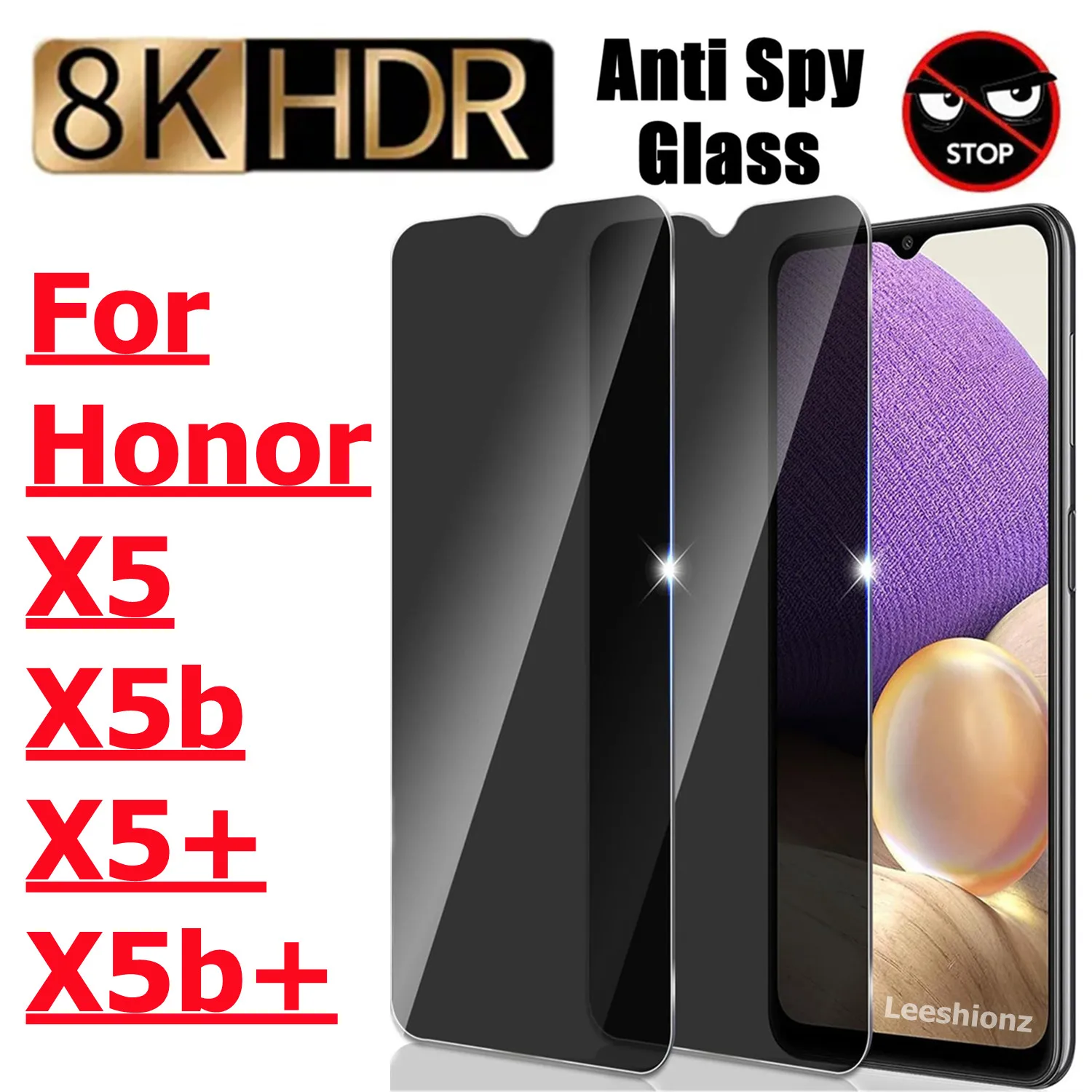 

For Honor X5 X5b X5plus X5b Plus Privacy membrane Anti Spy Screen Protector Privacy Glass Film