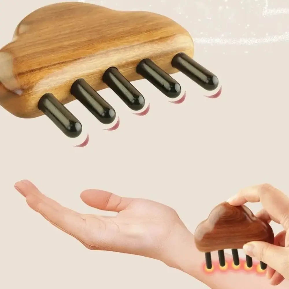 

Новая массажная расческа Cloud Lotus, антистатическая расческа для ухода за волосами, расческа для ухода за волосами, деревянная расческа для массажа кожи головы, меридиан