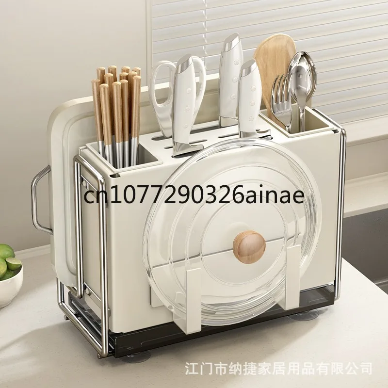 Rack Household Multi-Functional Knife Chopsticks Box Rack Countertop Chopping Board Knife and Chopsticks Storage Rack