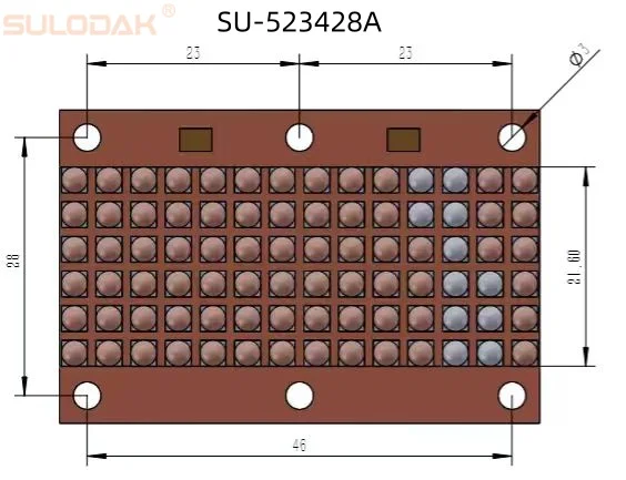 SIZE 45*10*3 MM  LED Curing Lamp Industrial Use Aluminum Alloy Drying System Module For Heidelberg Machinery Etc.