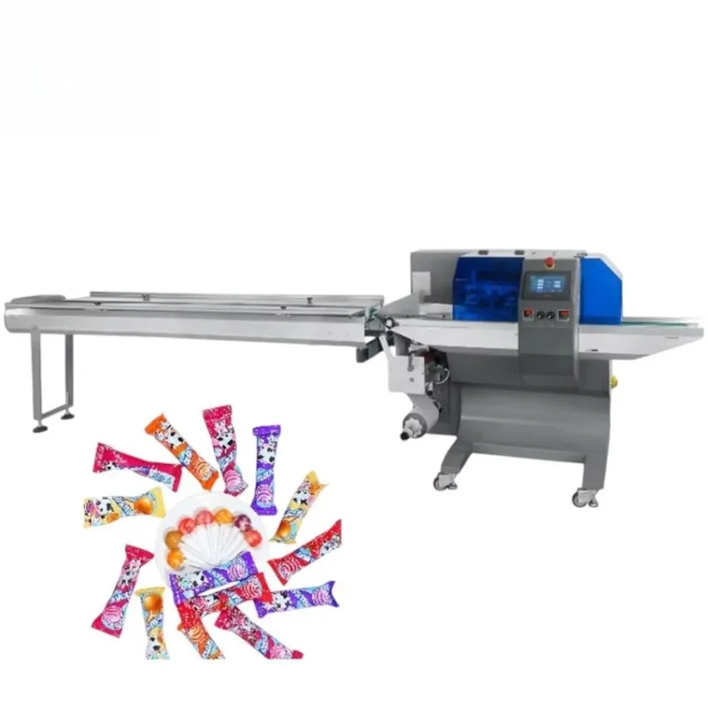 Automatic Horizontal Flow Wrapping Machine High Speed Pillow Packing Machine For Food Industry Customized