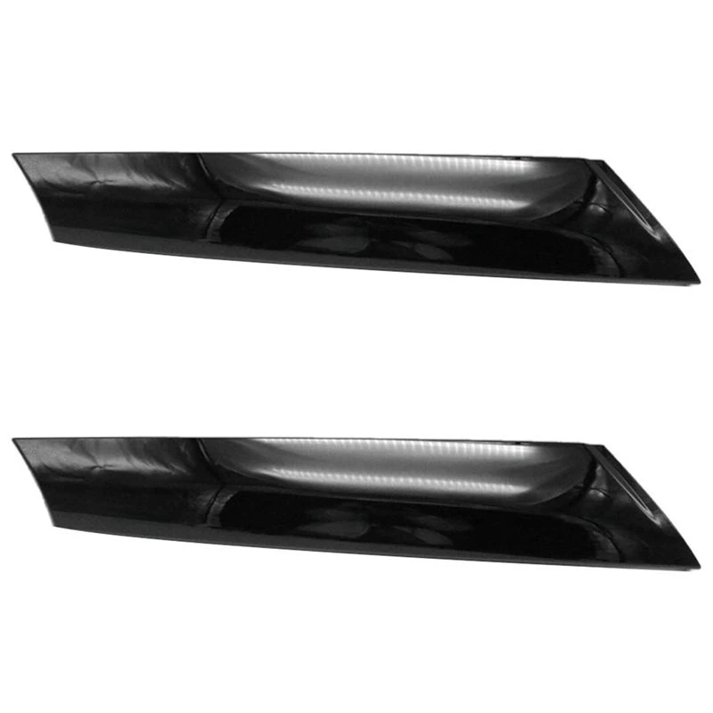 2X For-BMW Mini Cooper R57 R55 R56 07-15 Front Right Windshield Post Trim Bright Black Exterior Molding A Pillar Trim-A99D