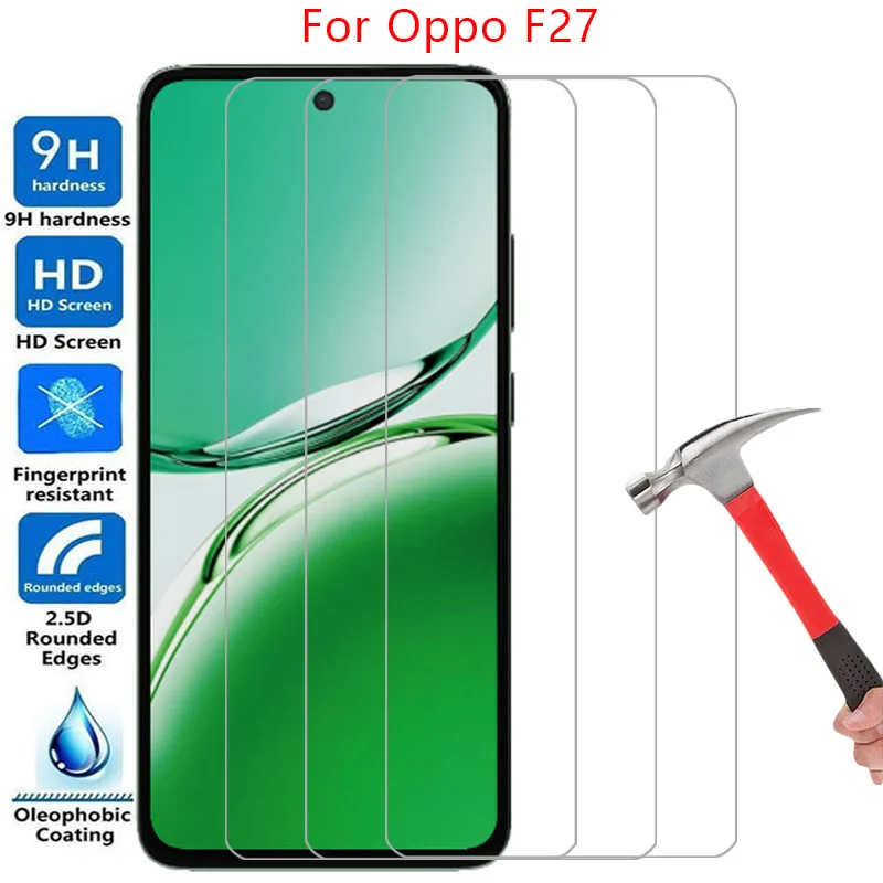 screen protector for oppo f27 protective tempered glass on oppof27 f 27 27f 5g phone film glas opo opp oppa appo oppf27 opof27