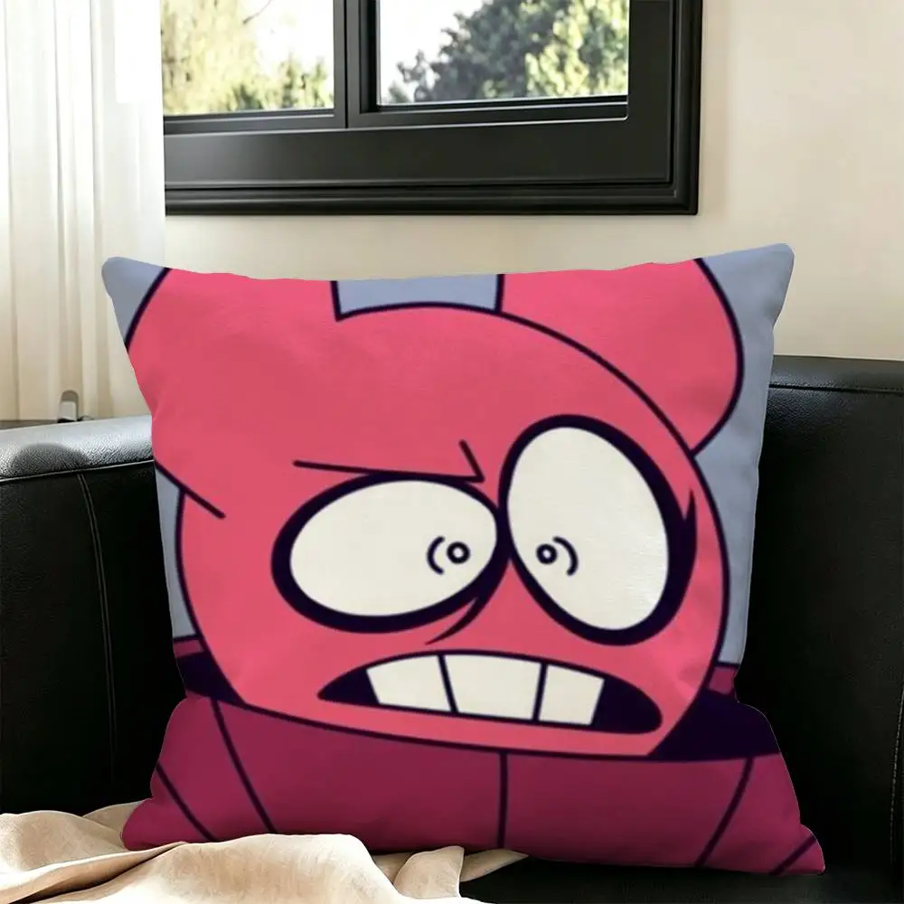 Spooky Month Bob-b  Square Double-Sided printed Pillow Case Bedroom Bedside Pillow Sofa Cushion Cover