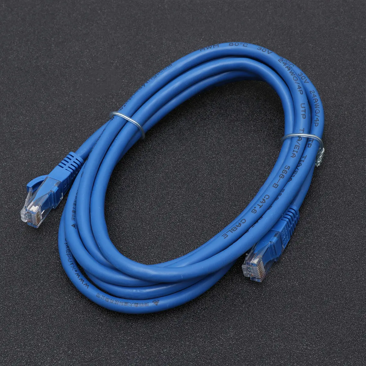 Cat6 Ethernet Cable 2M Gigabit RJ45 High Speed Network Cord for PC Router Printer NAS Blue