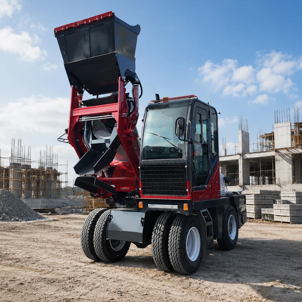 Customized Supplier 3.5m³ Self-Loading Concrete Mixer Truck Compact Mobile Batching Concrete Mixer Diesel Engine CE EPA Certifi