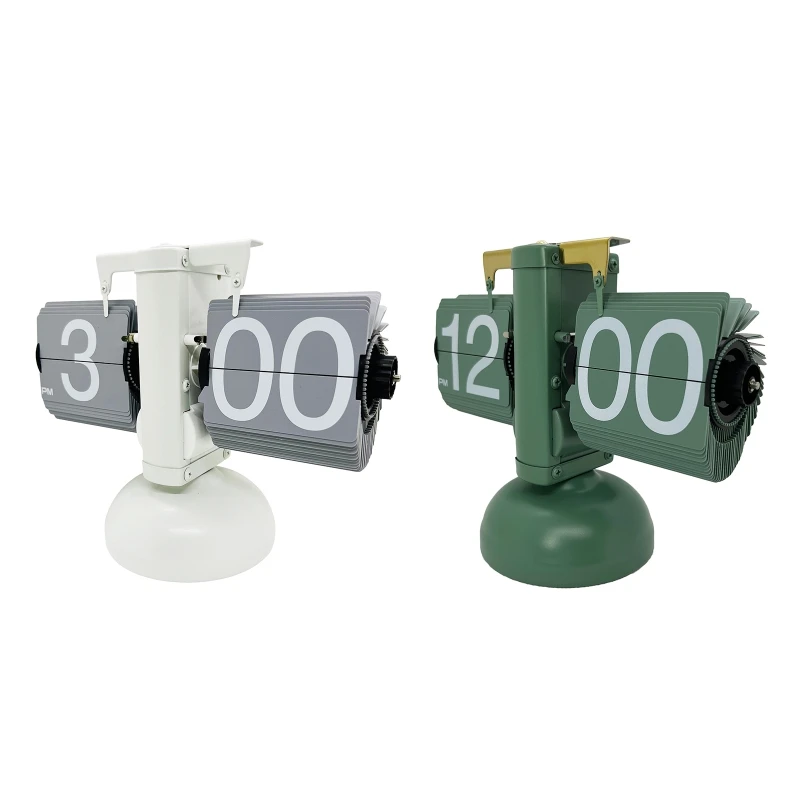 

Automatic Digital Clock Table Stainless Steel Single Foot Turn Page Dropshipping