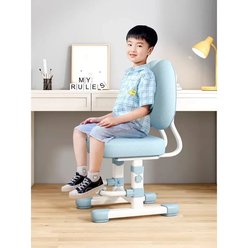 Children's study chair Pupil household desk chair Adjustable lifting seat Correction sitting posture Backrest writing chair