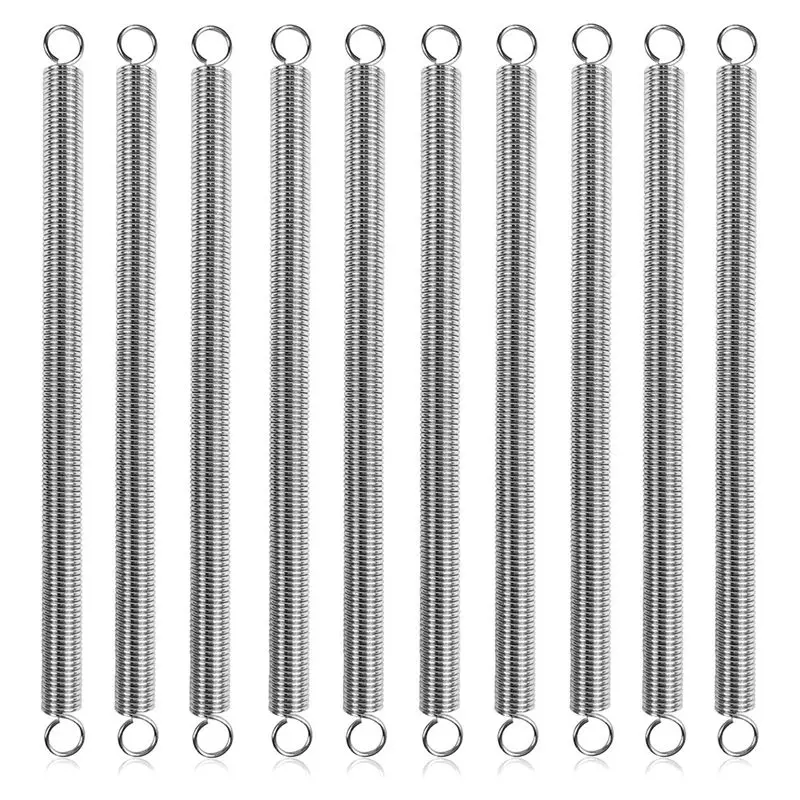 Extension Springs 3/8In X 6-1/2In,0.047In Spring Steel Double Hooks For Mechanical Repair Industrial Garage Door DIY-B61B