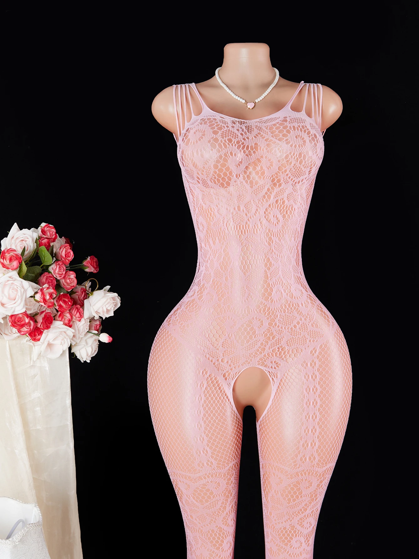 Hot Sexy Fishnet Bodysuit Women Crotchless Tights Pornstar Lingerie See Through Bodystockings Clubwear Mesh Erotic Costumes image 6
