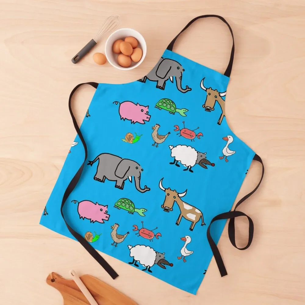 

Menagerie Apron Things For Home And Kitchen For Kitchen Women Household Items Useful Salon Apron