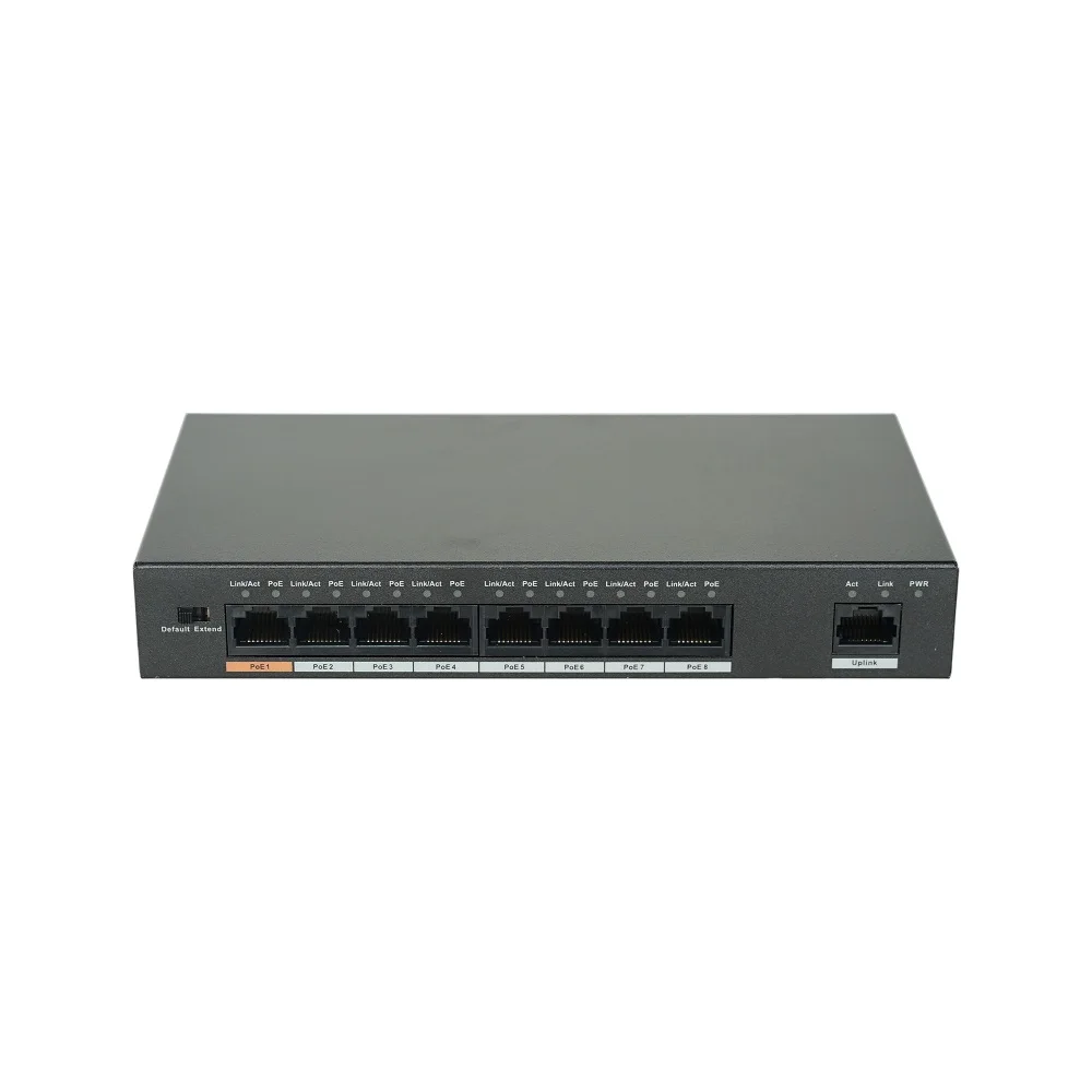 

DH logo DH-S1500C-8ET1ET-DPWR 8-Port PoE Switch (Unmanaged), Support IEEE802.3af, IEEE802.3at standard, POE Network Switch