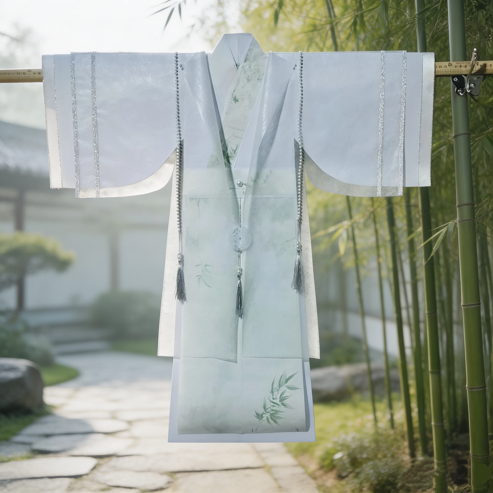 手作り二重層紙ローブ男性用新しいスタイル不滅の服お祝い用品ランタン材料キット純粋な手作り