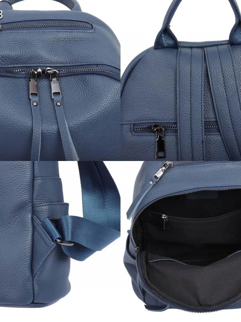 Mochila de couro genuíno à prova d'água feminina, bolsa de couro de vaca real, moda para meninas, bolsa de ombro de viagem