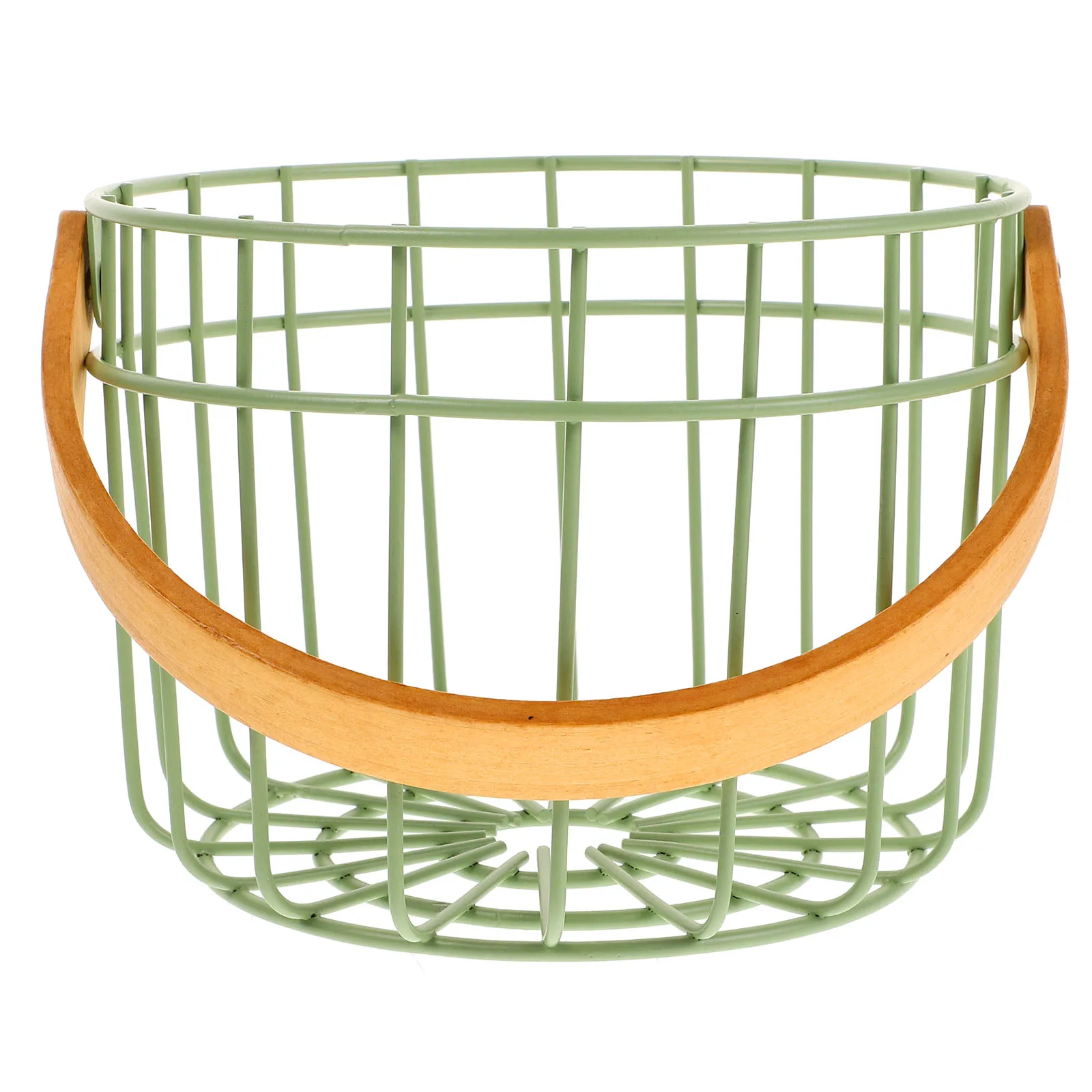

Snack Storage Black Metal Handle Iron Farmhouse Egg Baskets Kitchen Wire Baskets Picnic Egg Gathering Basket Food Serving Basket