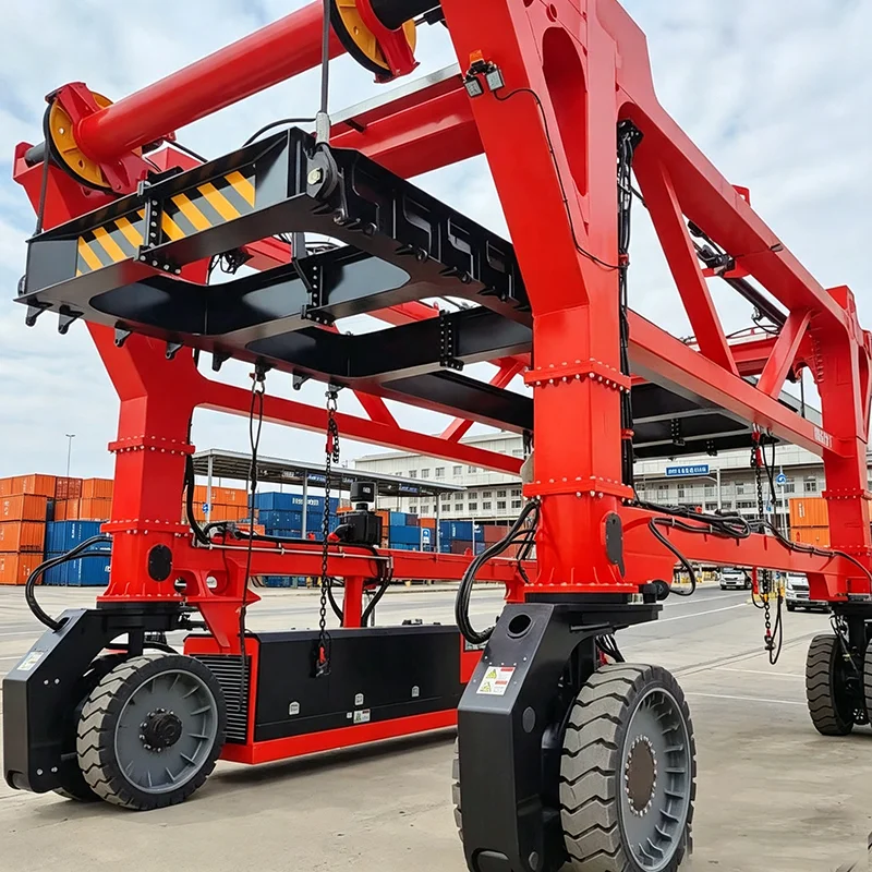 Hybrid RTG Crane Rubber Tyre Container Gantry Crane 40Ton Mobile Container Handling Equipment For Intermodal Terminal