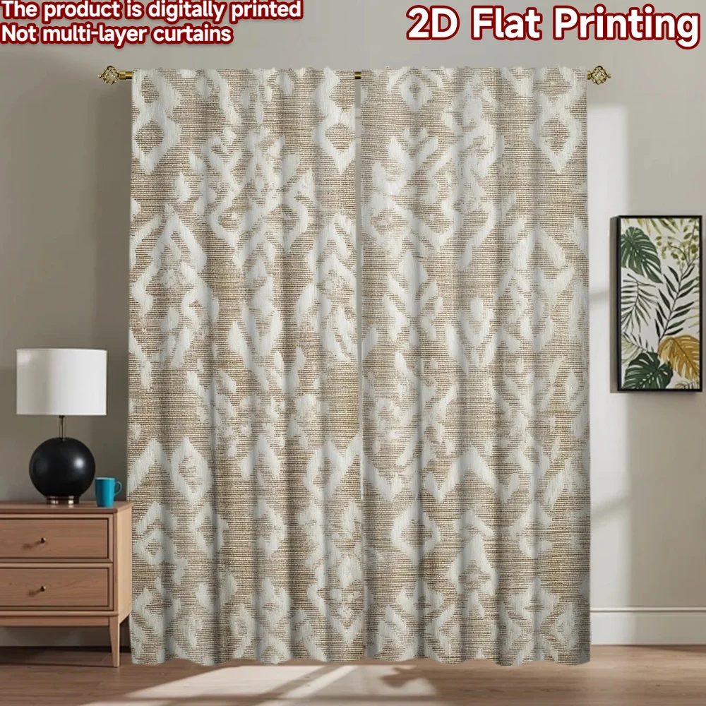 

1pc 2D flat Photography Backdrop Photography Backdrop Geometric Tribal Shapes 100% Polyester Festive Backdrops for Indoor