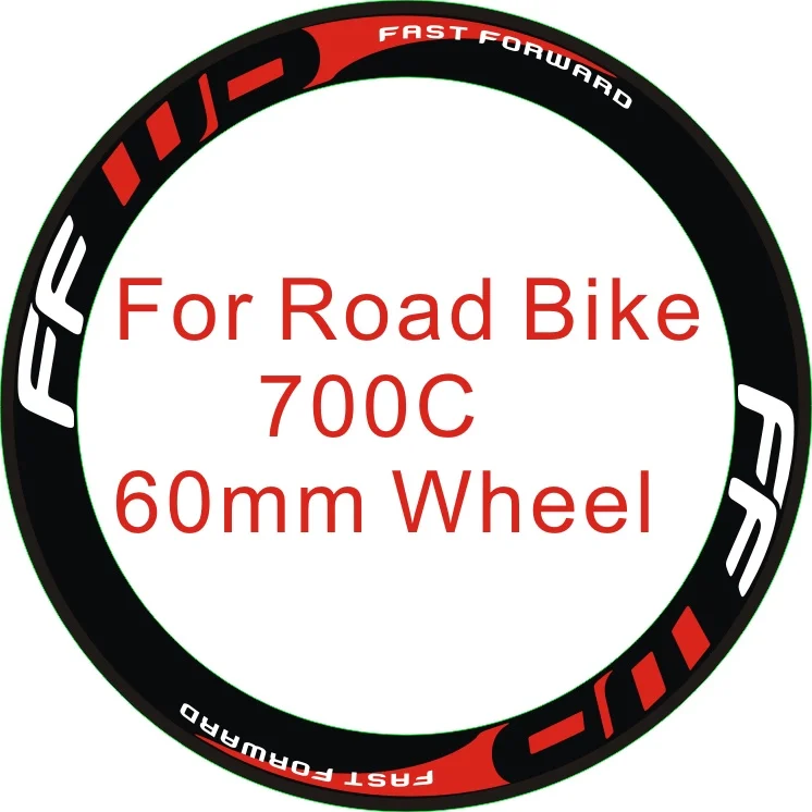 FFWD 2 ホイール/セットロードバイクホイールステッカーリム装飾