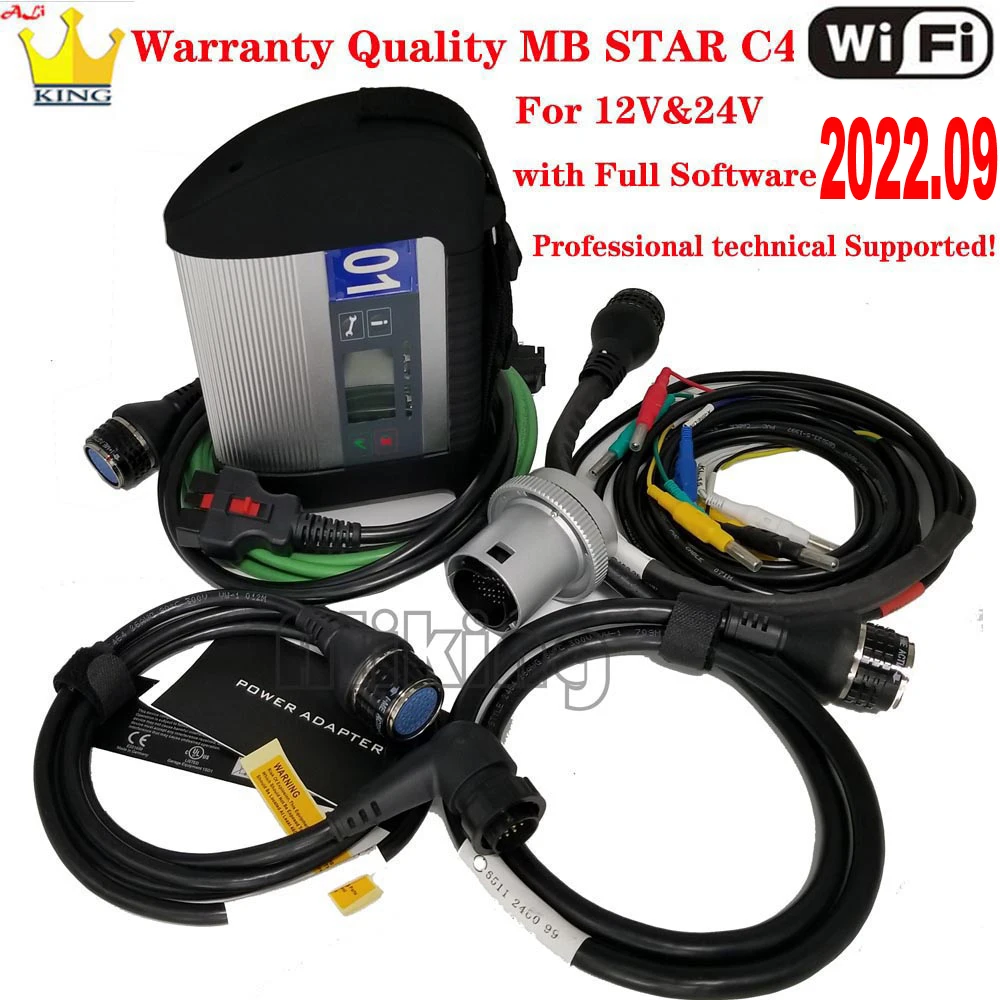 NEW Wifi Mb Star C4 sd Connect c5 Multiplexer with tablet Xplore ix104 SSD laptop PC Diagnosis tool for car/trucks Ready To Use