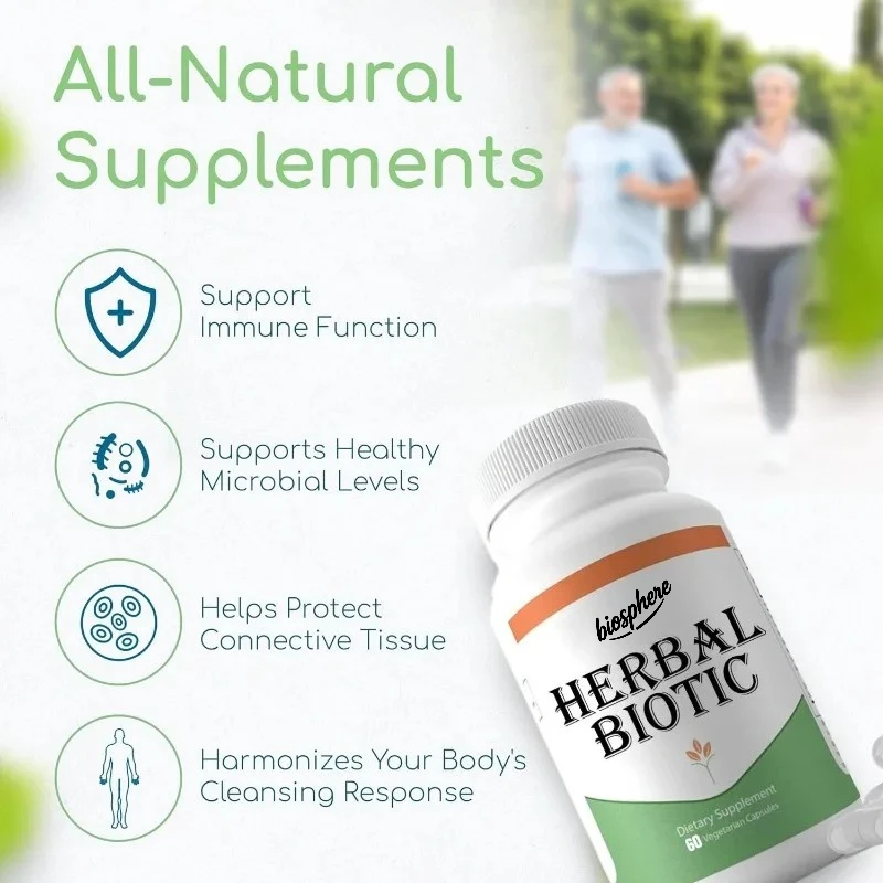 Herbal Cat Claw with Probiotics - Immune Support Supplement, Digestive Health, 60 Pure Vegetarian Capsules