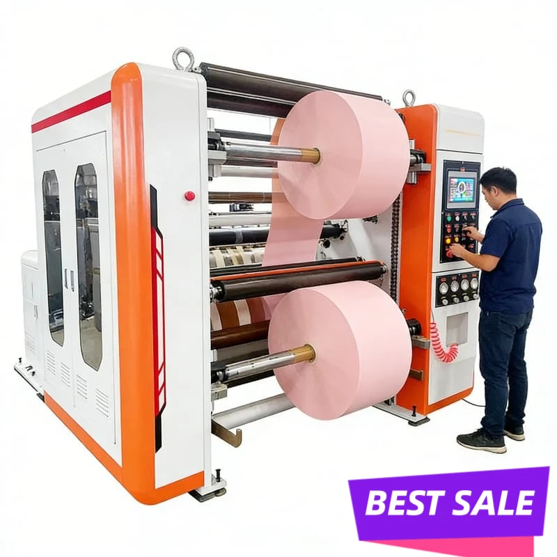 Slitter Rewinder Machine Paper Cutter Automatic Guillotine Industrial Trimmer Kraft Paper Roll Cutting Cardboard Sheet Custom