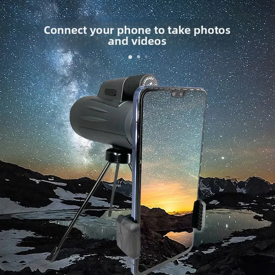 New hot-selling 12X50 nitrogen-filled waterproof monocular, high magnification HD mobile phone photography, portable 3