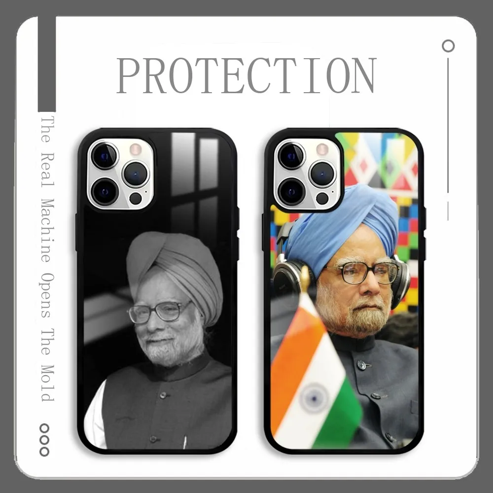 India M-Manmohan S-Singh Phone Case For IPhone 16 15 14 13 12 11 Pro Xs Max Mini Plus Celulares Hard Funda