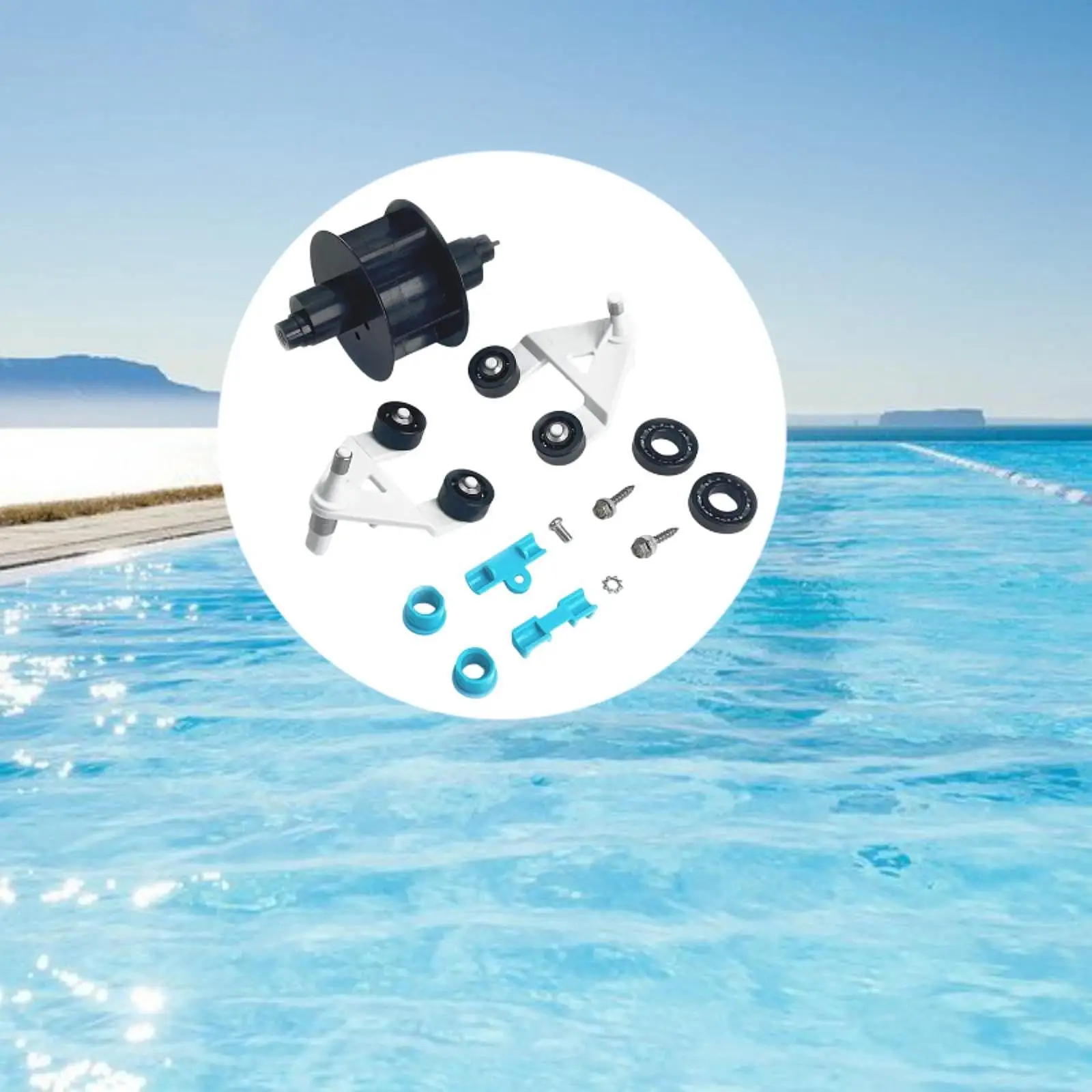 

Комплект вакуумной турбины для бассейна с А-образной рамой, запасные части, профессиональный, легкий, простой