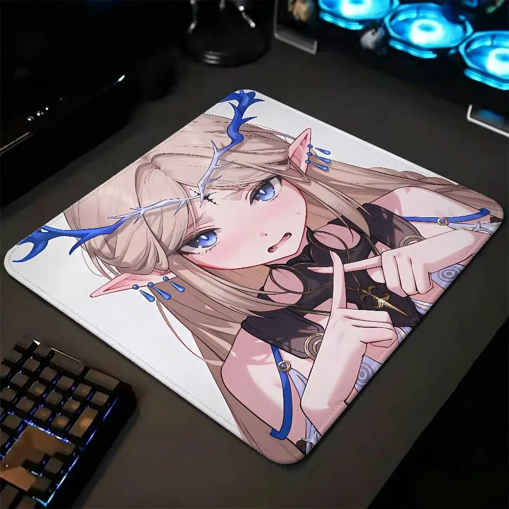 Cute Girl Cartethyia Hot Wuthering Waves Gaming Mouse Pad Fps Professional Non-slip pad Gamer Computer Mouse Mat Laptop Deskmat