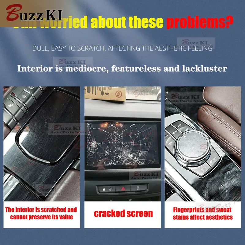 For GEELY Geometry M6 2023-2024 TPU Navigation Dashboard Gear Pre Cut Car Interior Repair Protective Film Anti-scratch Sticker