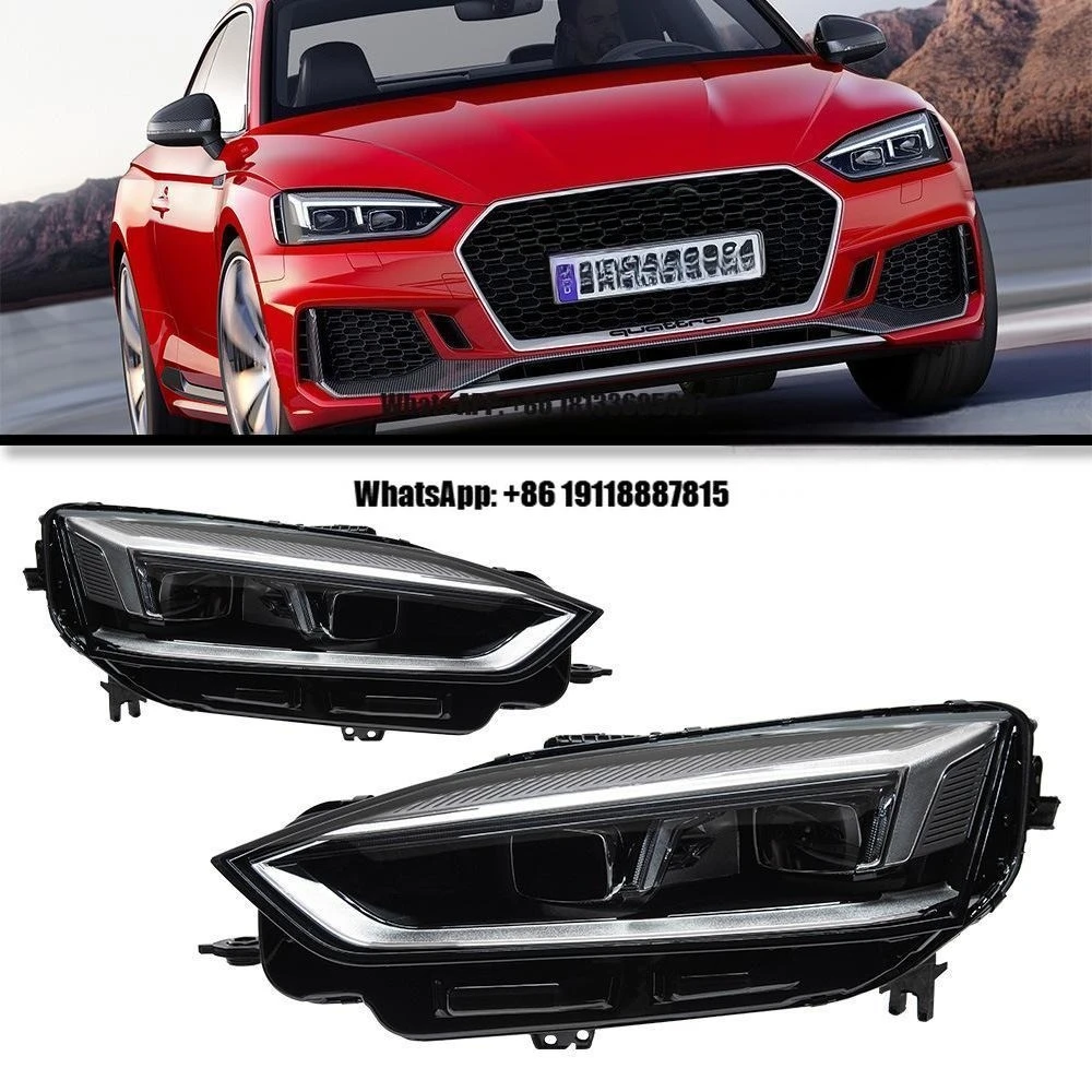 

For Audi A5 S5 RS5 2017-2020 LED Original Headlight Assembly Left and Right Original Headlamp LED Daytime Running Lights