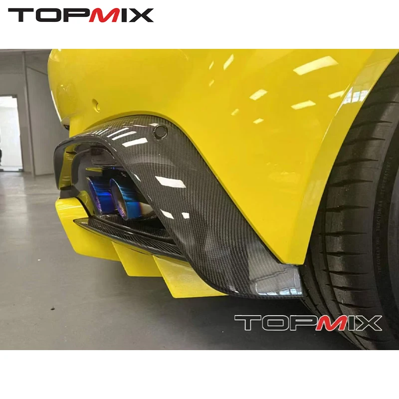For Aston Martin Vantage Upgraded Carbon Fiber Body Kit (Rear Lip Diffuser & Front Bumper Lower Lip, High-Quality)